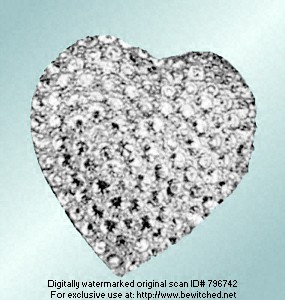 bewitched heart necklace elizabeth montgomery samantha stevens pave diamond wore wanted